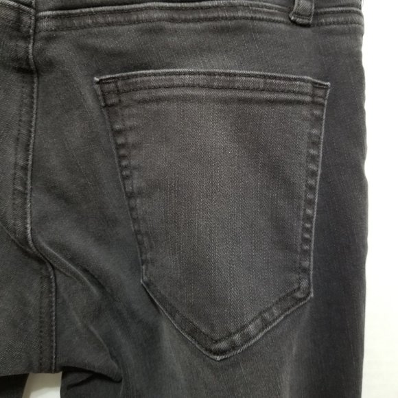 GAP jeans 26 Slim Straight Black Stone Wash denim stretch - Picture 11 of 15